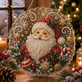 Christmas pearl suncatcher DIY kit with Santa design